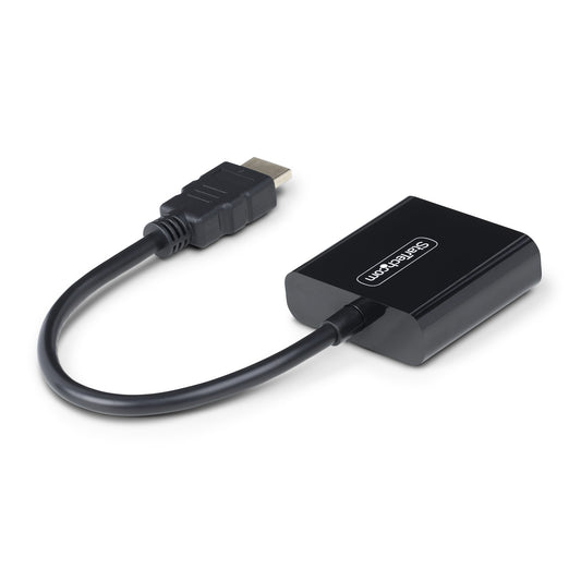 Star Tech HDMI to VGA Adapter, Active Video Converter For Laptop/Desktop, 1920x1080 (1080p), HDMI Source to VGA Monitor/Display/Projector