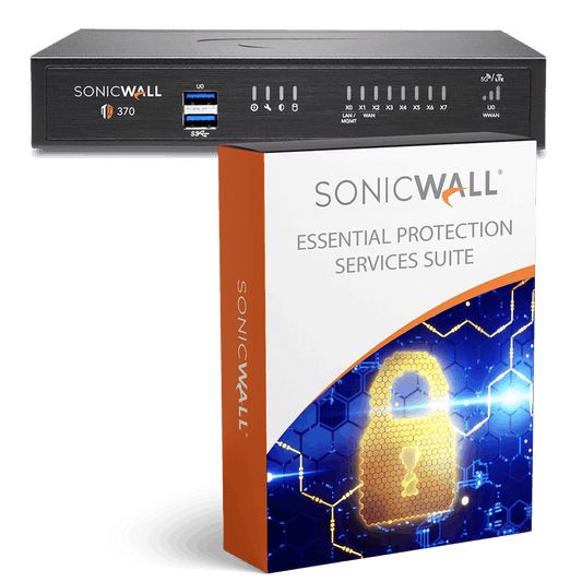 SONICWALL TZ370 SECURE UPGRADE ESSENTIAL EDITION 3YR (INCLUDES 1YR CSE)
