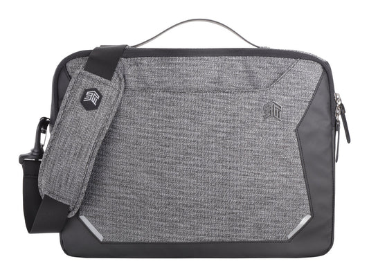 STM (MYTH BRIEF) LAPTOP SHOULDERBAG, FITS UP TO 15'', GRANITE BLACK , 3YR WTY