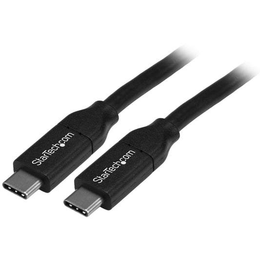Star Tech USB-C Cable with Power Delivery (5A) - M/M - 4 m (13 ft.) - USB 2.0 - USB-IF Certified