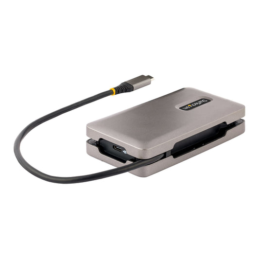 Star Tech USB-C Multiport Adapter, 4K 60Hz HDMI 2.0b, HDR, USB 3.2 Gen 2 10Gbps Hub (2xUSB-C, 1xUSB-A), 100W PD Pass-Through, Mini Travel Dock, 12"/30cm Cable, Laptop Docking Station