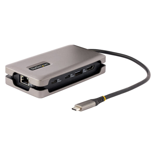 Star Tech USB-C Multiport Adapter, 4K 60Hz HDMI 2.0b, HDR, USB 3.2 Gen 2 10Gbps Hub (2xUSB-C, 1xUSB-A), 100W PD Pass-Through, Mini Travel Dock, 12"/30cm Cable, Laptop Docking Station