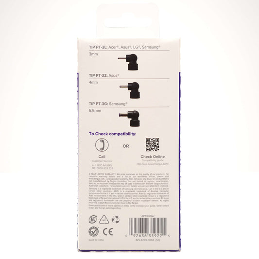 Targus APT300AU wire connector 3L, 3Z, 3G Black