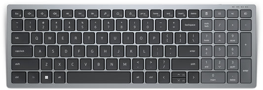 DELL KB740 keyboard Office RF Wireless + Bluetooth QWERTY US International Grey, Black