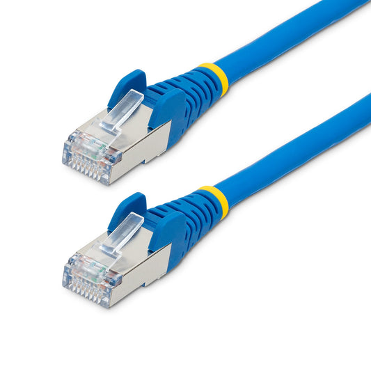 Star Tech 7m CAT6a Ethernet Cable - Blue - Low Smoke Zero Halogen (LSZH) - 10GbE 500MHz 100W PoE++ Snagless RJ-45 w/Strain Reliefs S/FTP Network Patch Cord