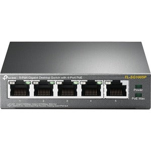 TP-Link TL-SG1005P, 5-Port Gigabit Desktop Switch with 4-Port PoE, 3-Year WTY