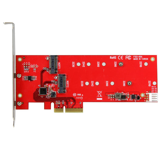 Star Tech 2x M.2 SATA SSD Controller Card - PCIe