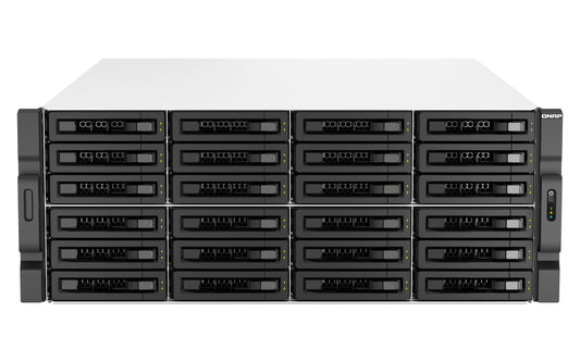 QNAP TS-h3087XU-RP-E2378-64G, 30-Bay 4U rackmount NAS, Intel Xeon E-2378 8 cores/16 threads 2.6 GHz processor (boost up to 4.8 GHz), 64 GB ECC DDR4, 3 Yrs WTY