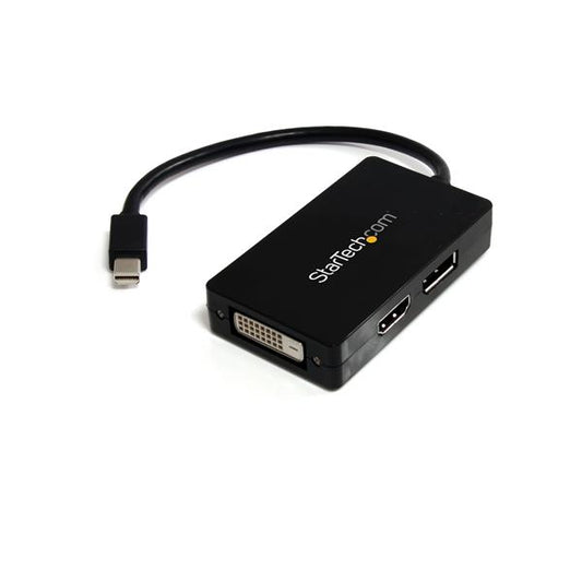 Star Tech Travel A/V adapter: 3-in-1 Mini DisplayPort to DisplayPort DVI or HDMI converter