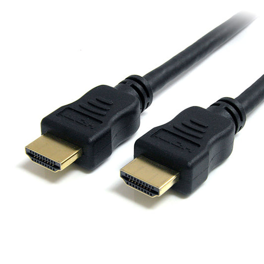 Star Tech 2m HDMI Cable - 4K High Speed HDMI Cable with Ethernet - 4K 30Hz UHD HDMI Cord - 10.2 Gbps Bandwidth - HDMI 1.4 Video / Display Cable M/M 28AWG - HDCP 1.4 - Black