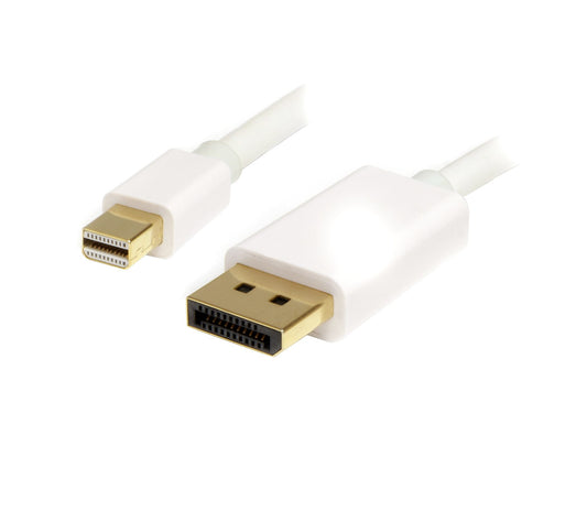 Star Tech 2m (6ft) Mini DisplayPort to DisplayPort 1.2 Cable - 4K x 2K UHD Mini DisplayPort to DisplayPort Adapter Cable - Mini DP to DP Cable for Monitor - mDP to DP Converter Cord