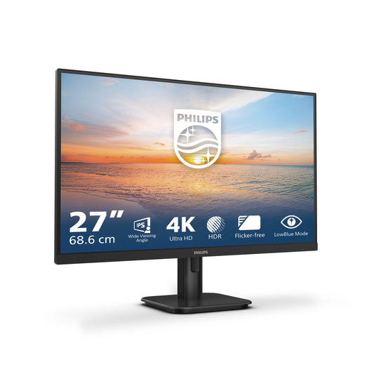 Philips 27E1N1800A/75 computer monitor 68.6 cm (27") 3840 x 2160 pixels 4K Ultra HD LCD Black