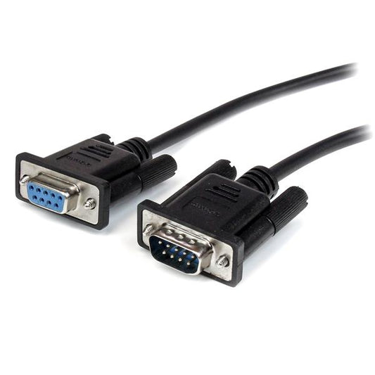 Star Tech 3m Black Straight Through DB9 RS232 Serial Cable - M/F