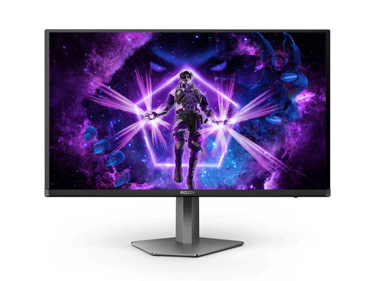 AOC AGON PRO AG276QSD computer monitor 67.3 cm (26.5") 2560 x 1440 pixels Quad HD QD-OLED Black, Grey
