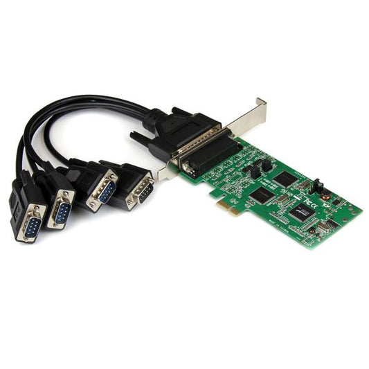 Star Tech 4 Port PCI Express PCIe Serial Combo Card - 2 x RS232 2 x RS422 / RS485