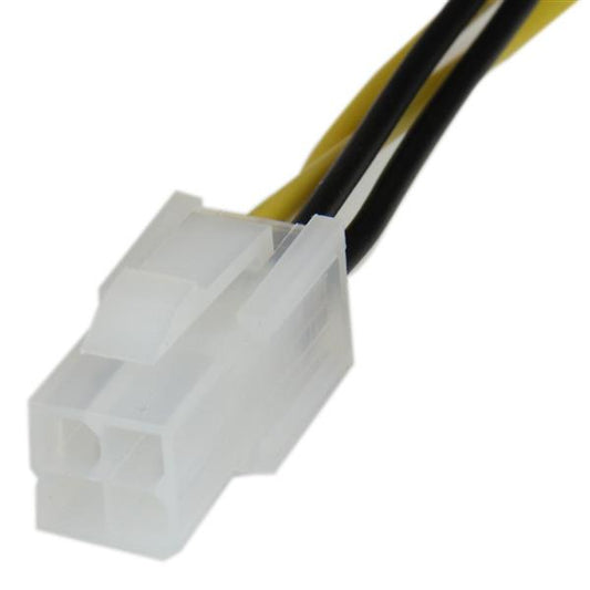 Star Tech 8in ATX12V 4 Pin P4 CPU Power Extension Cable - M/F