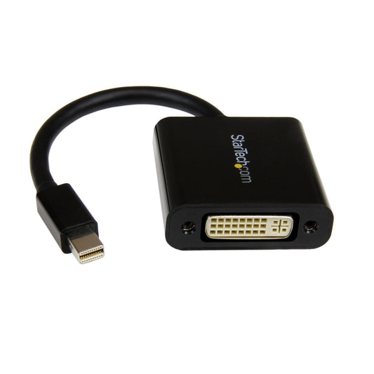 Star Tech Mini DisplayPort to DVI Adapter - Mini DP to DVI-D Converter - 1080p Video - mDP or Thunderbolt 1/2 Mac/PC to DVI Monitor - Compact mDP 1.2 to DVI Single-Link Adapter Dongle