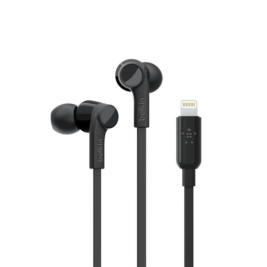 Belkin Wired Earbuds with Lightning Connector - Black (G3H0001BTBLK)