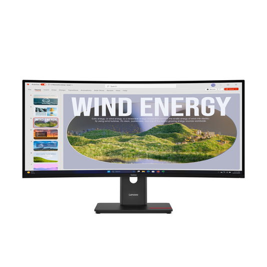 Lenovo ThinkVision T34WD-40 computer monitor 86.4 cm (34") 3440 x 1440 pixels Wide Quad HD LED Black