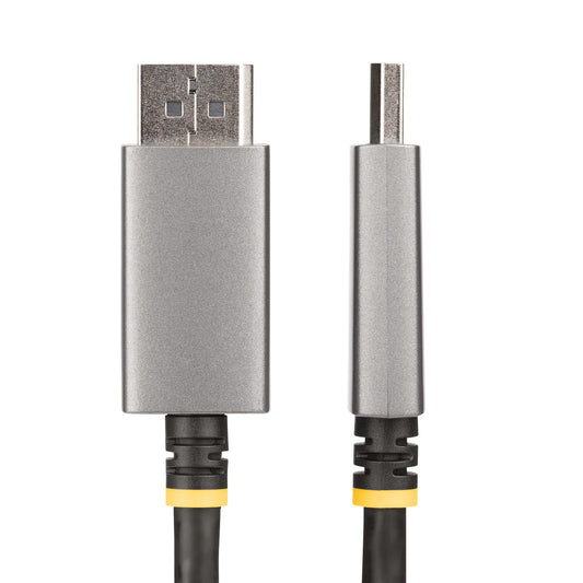 Star Tech 6ft (2m) DisplayPort to HDMI Adapter Cable, 8K 60Hz, 4K 144Hz, HDR10, DP 1.4 to HDMI 2.1 Active Video Converter, DisplayPort Desktop to HDMI Monitor, M/M - DisplayPort to HDMI Cord