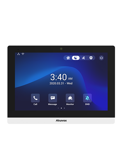10" SIP INDOOR UNIT WITH WI-FI AND CAMERA IN WHITE (ANDROID 9 VERSION)