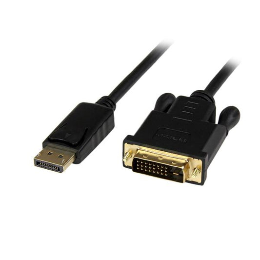 Star Tech 3ft (1m) DisplayPort to DVI Cable - 1080p Video - Active DisplayPort to DVI Adapter Cable - DisplayPort to DVI-D Cable Converter Single Link - DP 1.2 to DVI Monitor Cable
