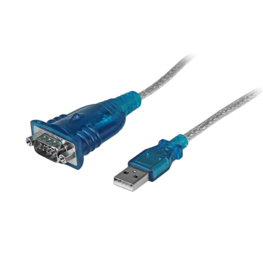Star Tech 17in (43cm) 1-Port USB to RS232 DB9 Serial Adapter Cable, USB to Serial Adapter Cable - M/M