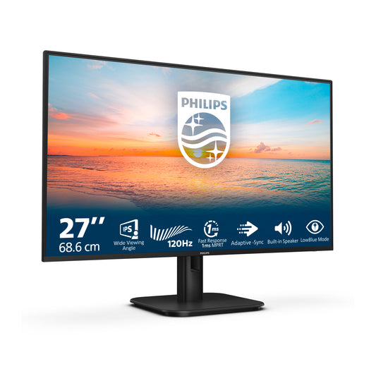 Philips 1000 series 27E1N1200A/75 computer monitor 68.6 cm (27") 1920 x 1080 pixels Full HD LCD Black