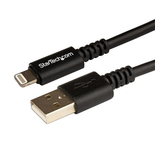 Star Tech 3 m (10 ft.) USB to Lightning Cable - Long iPhone / iPad / iPod Charger Cable - Lightning to USB Cable - Apple MFi Certified - Black