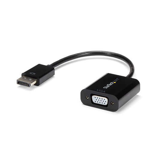 Star Tech DisplayPort to VGA Adapter - Active DP to VGA Converter - 1080p Video - DP/DP++ Source to VGA Monitor Cable Adapter - DP to VGA Adapter Dongle Digital to Analog - DP 1.2 to VGA