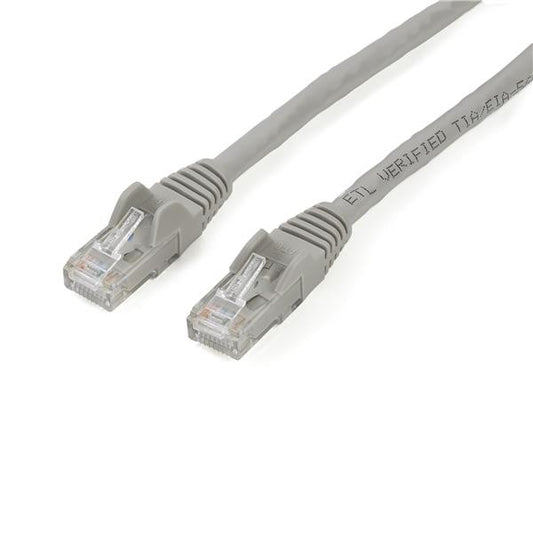 Star Tech 2m CAT6 Ethernet Cable - Grey CAT 6 Gigabit Ethernet Wire -250MHz 100W PoE RJ45 UTP Network/Patch Cord Snagless w/Strain Relief Individually Tested