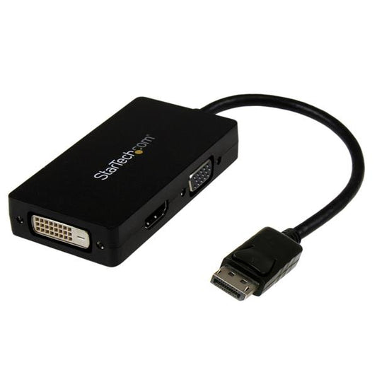Star Tech Travel A/V adapter: 3-in-1 DisplayPort to VGA DVI or HDMI converter