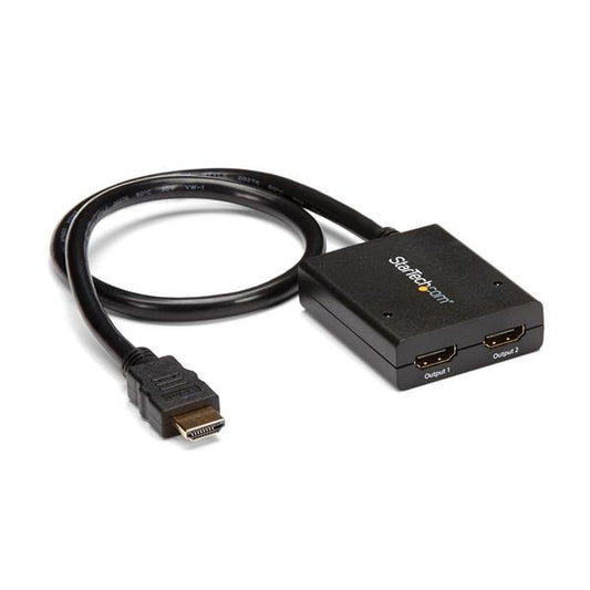 Star Tech 4K HDMI 2-Port Video Splitter – 1x2 HDMI Splitter – Powered by USB or Power Adapter – 4K 30Hz