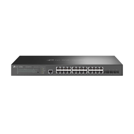 TP-Link JetStreamâ„¢ 24-Port 2.5GBASE-T and 4-Port 10GE SFP+ L2+ Managed Switch with 16-Port PoE+ & 8-Port PoE++, (TL-SG3428XPP-M2) - 5-Year WTY
