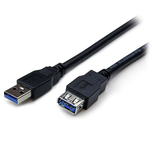 Star Tech 2m Black SuperSpeed USB 3.0 Extension Cable A to A - M/F