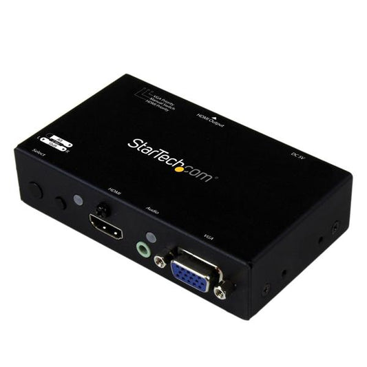 Star Tech 2x1 HDMI + VGA to HDMI Converter Switch w/ Automatic and Priority Switching – 1080p
