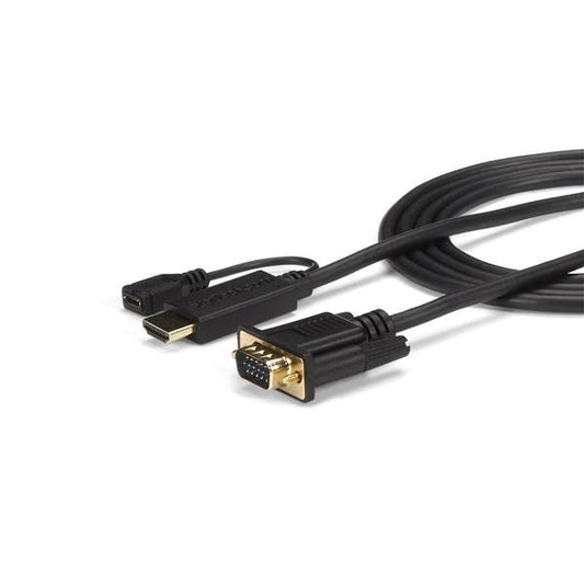 Star Tech 3 ft HDMI to VGA Active Converter Cable - HDMI to VGA Adapter - 1920x1200 or 1080p