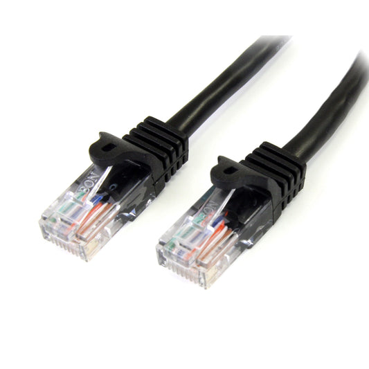 Star Tech Cat5e Patch Cable with Snagless RJ45 Connectors - 2m, Black