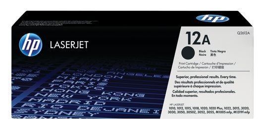 HP 12A Black Original LaserJet Toner Cartridge