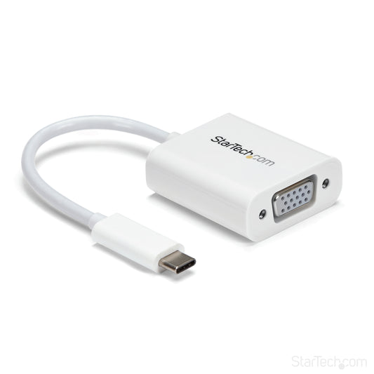 Star Tech USB-C to VGA Adapter - White