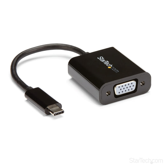 Star Tech USB-C to VGA Adapter - Black - 1080p - Video Converter For Your MacBook Pro - USB C to VGA Display Dongle - Upgraded Version is CDP2VGAEC