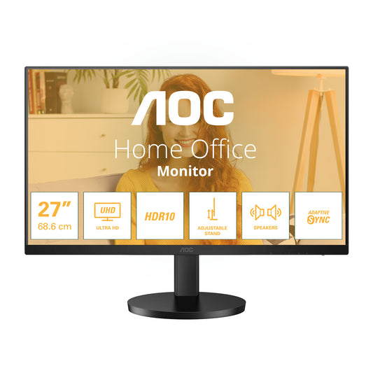 AOC U27B3AF computer monitor 68.6 cm (27") 3840 x 2160 pixels 4K Ultra HD LED Black product image