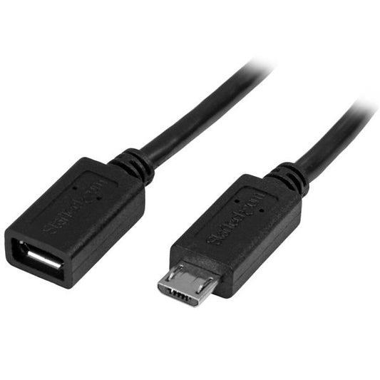 Star Tech Micro-USB Extension Cable - M/F - 0.5m (20in)