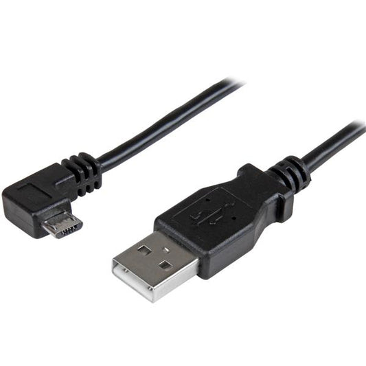 Star Tech Micro-USB Charge-and-Sync Cable M/M - Right-Angle Micro-USB - 30/24 AWG - 1 m (3 ft.)