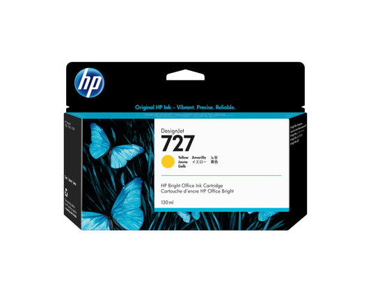 HP 727 130-ml Yellow DesignJet Ink Cartridge