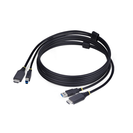Star Tech 6ft (1.8m) HDMI and USB 5Gbps KVM Cable, 4K 60Hz, HDMI 2.0 and USB Combo Cable for KVM Switches