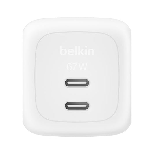 Belkin BoostCharge Pro Dual GaN Wall Charger 67 (WCH020AUWH)