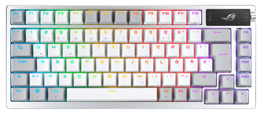 ASUS ROG Azoth keyboard Gaming USB + RF Wireless + Bluetooth White product image