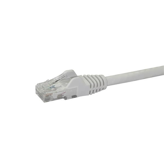 Star Tech 10m CAT6 Ethernet Cable - White CAT 6 Gigabit Ethernet Wire -250MHz 100W PoE RJ45 UTP Network/Patch Cord Snagless w/Strain Relief Individually Tested