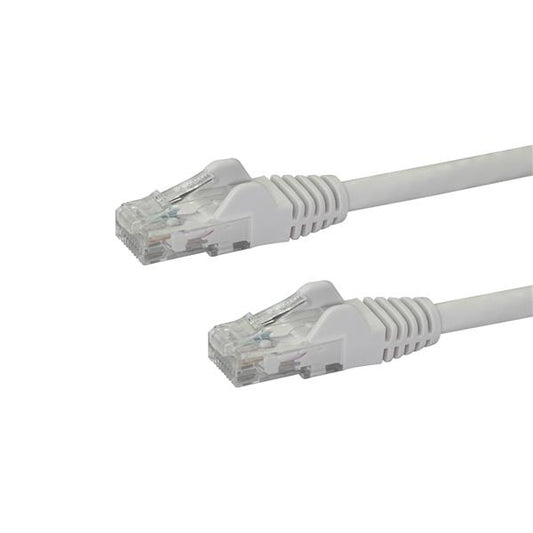 Star Tech 10m CAT6 Ethernet Cable - White CAT 6 Gigabit Ethernet Wire -250MHz 100W PoE RJ45 UTP Network/Patch Cord Snagless w/Strain Relief Individually Tested